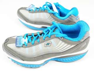 SKECHERS Resistance Runner SHAPE UPS 12370 Running Shoes Gray Blue 