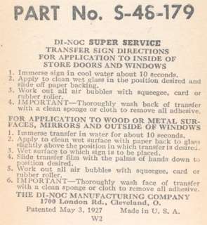 1927 DR.SWETTS ROOT BEER BOTTLE ADVERTISING SIGN NOS  