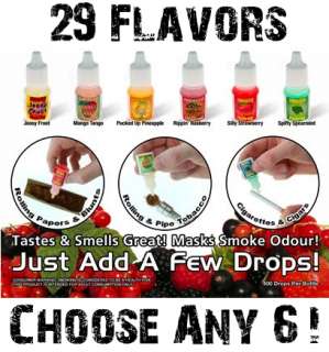 Tasty Puff Tobacco & Herb Flavor Droppers CHOOSE ANY 6  