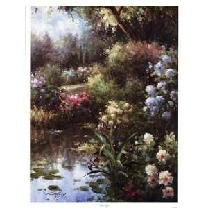  Waters Edge Poster by Vera Oxley (13.00 x 17.00)