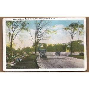   Postcard Boulevard and Front Stand Buffalo New York 