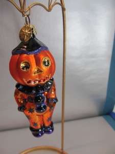 Radko Handblown Pumpkin Head Halloween Tree Ornamenet   VGC    