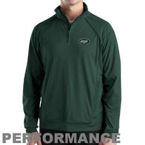   Buck New York Jets Green Burleigh Quarter Zip Performance Jacket