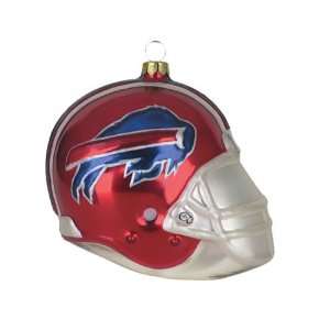  BSS   Buffalo Bills NFL Glass Football Helmet Ornament (3 