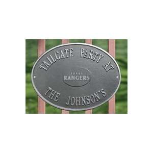  Personalized Rangers Oval Name Plaque