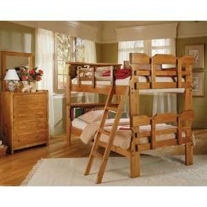  Solid Pine Bookcase Scalloped Bunk Bed