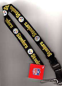 Pittsburgh Steelers Lanyard   Keychain key chain   NEW  