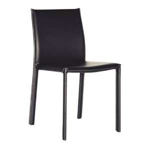  2 Burridge Black Leather Dining Chairs Furniture & Decor