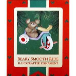   Beary Smooth Ride 1986 Teddy Bear Christmas Ornament 