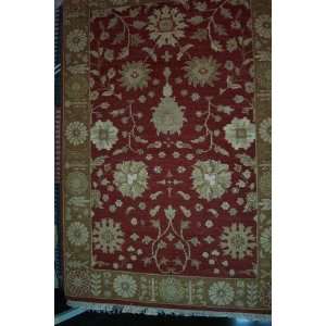  ORG Indo Peshawar Do 95 Rust Dark Gold 8 X 10 Area Rug 