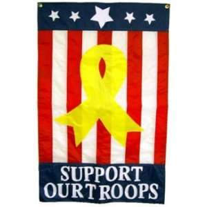  USA Patriotic Support Our Troops Garden Decorative Flag 