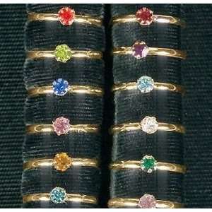    Party Favors Supplies Birthstone Rings (3dz) 