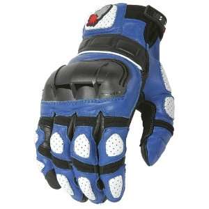  Joe Rocket Supermoto Gloves   Medium/Blue/Black 