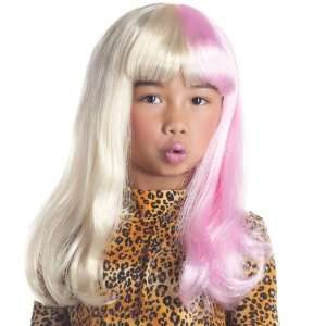   Two Tone Diva Blonde / Pink Child Wig / Blonde   One Size Everything