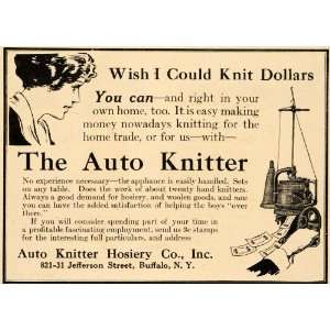  1918 Ad Auto Knitter Hosiery Net Profit WWI Buffalo NY 