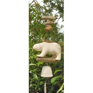  Pottery WINDCHIME mobile Featuring Handmade Artist Pottery Stoneware 