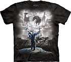 Summoning The Storm  Native American Indian Shaman Adult T Shirt by 