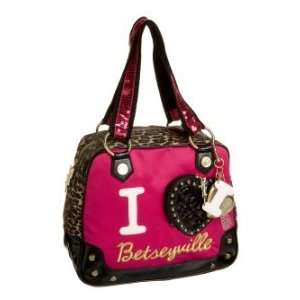  Betseyville I Love Bville Small Satchel Bag (Color Pink 