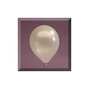  144ea   5 White Pearlized Latex Balloon