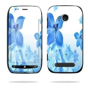   Windows Phone T Mobile Cell Phone Skins Blue Flowers Cell Phones