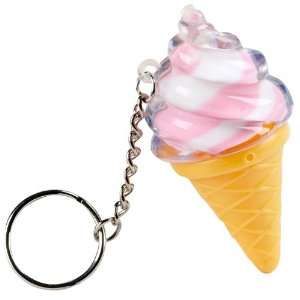  Ice Cream Cone Lipgloss Keychains 