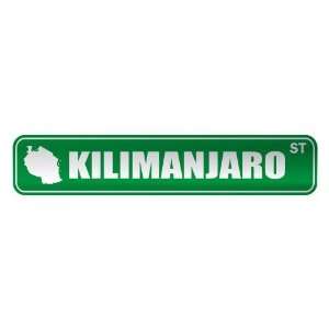   KILIMANJARO ST  STREET SIGN CITY TANZANIA