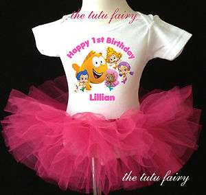 bubble Guppies friends first 1st Birthday Set outfit name age 1st 2nd 