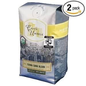 Caffe Umbria Terra Sana Blend, 12 Ounce Bags (Pack of 2)  