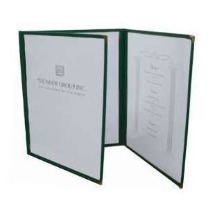  3 Fold Clear Menu Cover  8 1/2 x 11 (Choice of Colors 