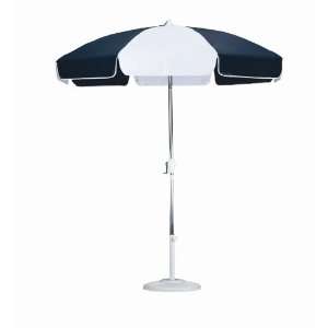 California Umbrella 7 1/2 Foot Aluminum Patio Umbrella, Navy Blue and 