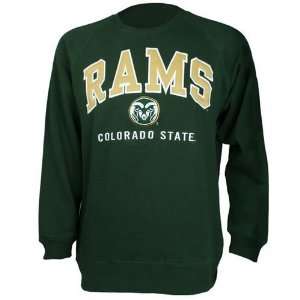  Colorado State Rams Sueded Mascot Icon Crewneck Sweatshirt 