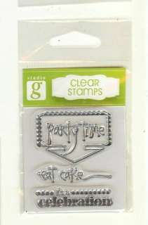 Studio g Clear Stamps Party Time Series 24 SqS  