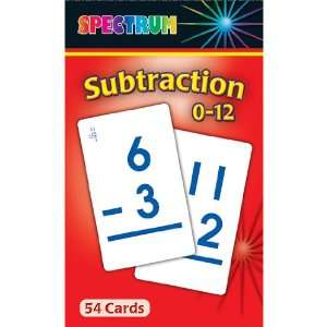   Flash Cards Subtraction 0 12 Gr 1 3 Easy Way Practice Subtraction