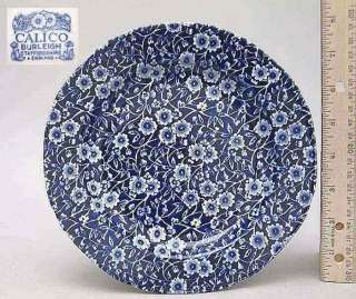 Staffordshire CALICO BLUE BURLEIGH Lunch Plate 693589  