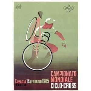  Mancioli   Campionato Mondiale Ciclo 1965 Giclee on acid 