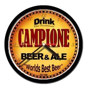  CAMPIONE beer and ale cerveza wall clock 