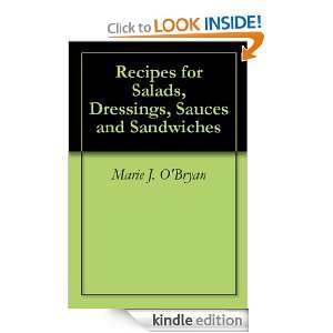   Dressings, Sauces and Sandwiches eBook Marie J. OBryan Kindle Store