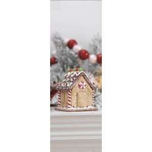  3 Gingerbread Candy House Ornate Christmas Ornament