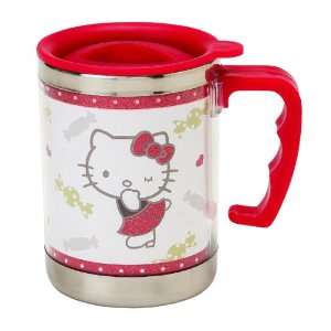    HELLO KITTY STAINLESS STEEL MUG CANDY KISSES Toys & Games