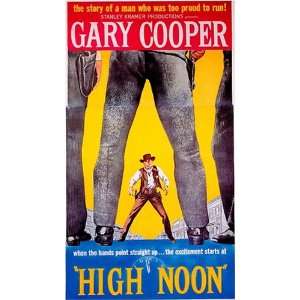  High Noon Vintage Gary Cooper Movie Poster