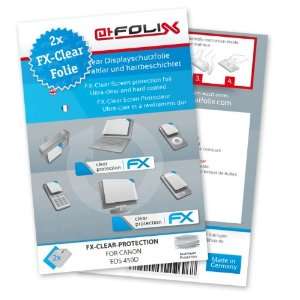  2 x atFoliX FX Clear Invisible screen protector for Canon 