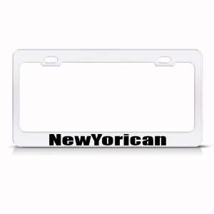  Newyorican Ny New York Puerto Rico License Plate Frame Tag 