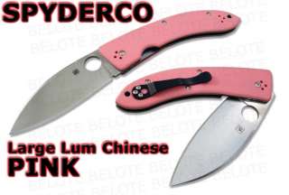  released is C143 Large Bob Lum Chinese Folder with a pink G 10 handle