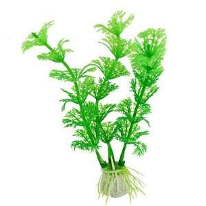  Como 10 Pcs Green Plastic Underwater Plants Grass Ornament 
