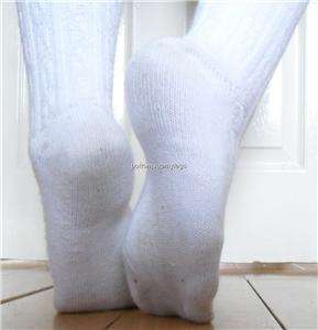   Cute White OTK Overknee Cable Knit Socks Snuggly Soft Sexy Sox  