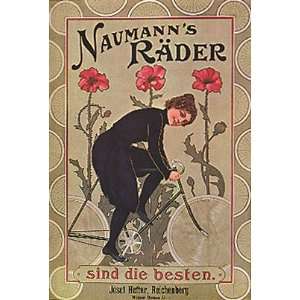  NAUMANNS RADER Vintage Bicycle Giclee Reproduction Poster 