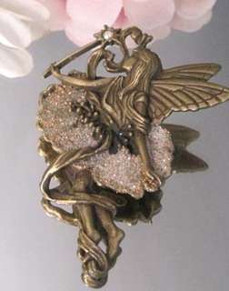Vintage Style Fairy Pin Brooch Signed JJ  