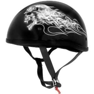 Skid Lid Helmets Original Graphics Helmet, Biker Skull, Helmet Type 