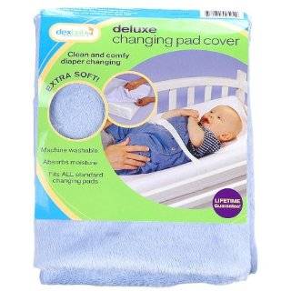 Dex Products Changing Pad Cover Deluxe Terry   Blue