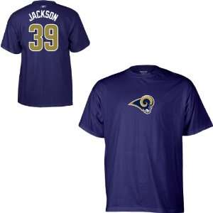  Reebok St. Louis Rams Steven Jackson Name & Number T Shirt 